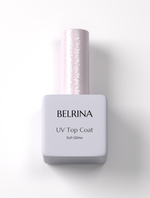 Top coat UV pailleté doux