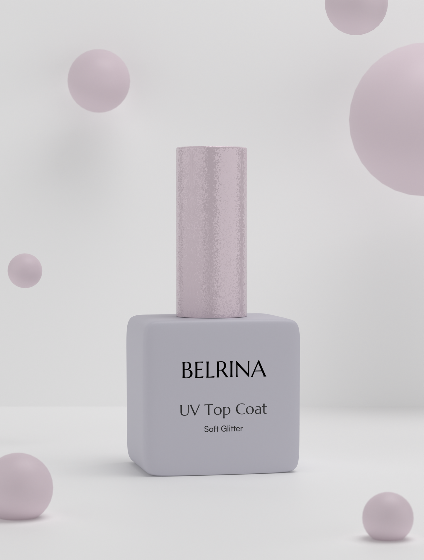 Top coat UV pailleté doux
